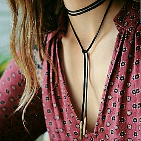❤3 for $15❤ bolo necktie black choker necklace - Picture 6 of 6